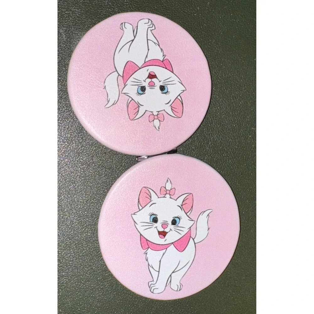 Marie Cat Aristocats Disney Pink Compact Mirror Makeup Purse Travel New‎
